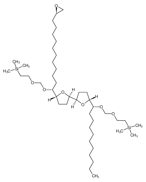 (2R,5R,2'R,5'R)-5-[(R)-11-(R)-Oxiranyl-1-(2-trimethylsilanyl-ethoxymethoxy)-undecyl]-5'-[(R)-1-(2-trimethylsilanyl-ethoxymethoxy)-undecyl]-octahydro-[2,2']bifuranyl_193812-15-6