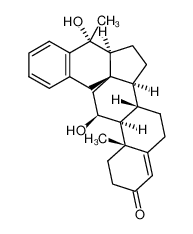 (20R)-11β,20-dihydroxy-18,20-(1,2-phenylene)pregn-4-en-3-one_193818-87-0