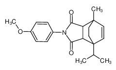 1-Isopropyl-4-(4-methoxy-phenyl)-7-methyl-4-aza-tricyclo[5.2.2.02,6]undec-8-ene-3,5-dione_19388-25-1