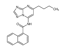 N-(5-butyl-[1,2,4]triazolo[1,5-a]pyrimidin-7-yl)-1-naphthamide_193883-80-6