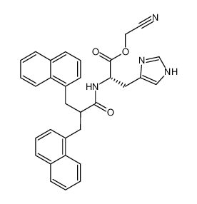 cyanomethyl (3-(naphthalen-1-yl)-2-(naphthalen-1-ylmethyl)propanoyl)-L-histidinate_193892-06-7