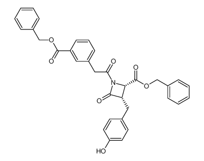 benzyl (2S,3S)-1-(2-(3-((benzyloxy)carbonyl)phenyl)acetyl)-3-(4-hydroxybenzyl)-4-oxoazetidine-2-carboxylate_193959-27-2