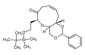 (Z)-(2R,4aR,6S,11aS)-6-[2-(tert-Butyl-dimethyl-silanyloxy)-ethyl]-2-phenyl-4a,8,11,11a-tetrahydro-4H-1,3,5-trioxa-benzocyclononen-7-one_193970-45-5