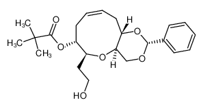 2,2-Dimethyl-propionic acid (Z)-(2R,4aR,6S,7R,11aS)-6-(2-hydroxy-ethyl)-2-phenyl-4a,6,7,8,11,11a-hexahydro-4H-1,3,5-trioxa-benzocyclononen-7-yl ester_193970-51-3