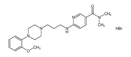 6-((3-(4-(2-methoxyphenyl)piperazin-1-yl)propyl)amino)-N,N-dimethylnicotinamide hydrobromide_193974-81-1