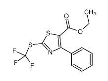 ethyl 4-phenyl-2-(trifluoromethylsulfanyl)-1,3-thiazole-5-carboxylate_193975-63-2