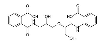 2-((2-(3-(2-carboxybenzamido)-2-hydroxypropoxy)-3-hydroxypropyl)amino)benzoic acid_193975-77-8