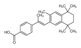 (E)-4-(1-(3,5,5,8,8-pentamethyl-5,6,7,8-tetrahydronaphthalen-2-yl)prop-1-en-2-yl)benzoic acid_193976-70-4