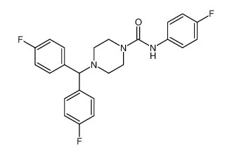 4-(bis(4-fluorophenyl)methyl)-N-(4-fluorophenyl)piperazine-1-carboxamide_194017-05-5