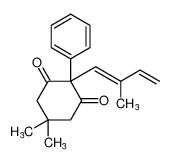 (E)-5,5-dimethyl-2-(2-methylbuta-1,3-dien-1-yl)-2-phenylcyclohexane-1,3-dione_194017-96-4