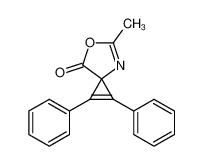 5-methyl-1,2-diphenyl-6-oxa-4-aza-spiro[2.4]hepta-1,4-dien-7-one_19402-90-5