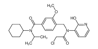 4-[{(chloroacetyl)(2-hydroxy-3-pyridinyl)amino}methyl]-N-cyclohexyl-3-methoxy-N-(1-methylethyl)benzamide_194022-48-5