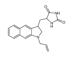 5-(1-Allyl-2,3-dihydro-1H-benzo[f]indol-3-ylmethyl)-imidazolidine-2,4-dione_194038-80-7