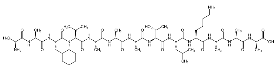 D-Alanine,L-alanyl-L-alanyl-3-cyclohexyl-L-alanyl-L-valyl-L-alanyl-L-alanyl-L-alanyl-L-threonyl-L-leucyl-L-lysyl-L-alanyl-L-alanyl-_194039-65-1