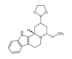rel-(2R,4S,12bS)-2-(1,3-dioxolan-2-yl)-4-ethyl-1,2,3,4,6,7,12,12b-octahydroindolo[2,3-a]quinolizine_194086-81-2