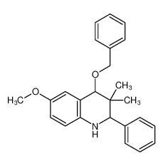 4-(benzyloxy)-6-methoxy-3,3-dimethyl-2-phenyl-1,2,3,4-tetrahydroquinoline_194099-73-5