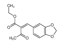 2-acetyl-3-benzo[1,3]dioxol-5-yl-acrylic acid ethyl ester_19411-82-6