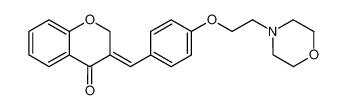 3-[4-(2-morpholin-4-yl-ethoxy)-benzylidene]-chroman-4-one_19414-98-3