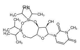 3-methyl-3',5'-O-(1,1,3,3-tetraisopropyl-1,3-disiloxanediyl)-4-thiouridine_194141-39-4