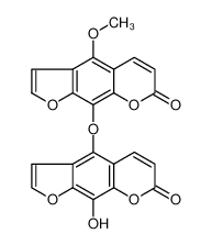 9-Hydroxy-4-[(4-methoxy-7-oxo-7H-furo[3,2-g]chromen-9-yl)oxy]-7H- furo[3,2-g]chromen-7-one_194145-29-4