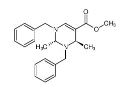 methyl (2R,4R)-1,3-dibenzyl-2,4-dimethyl-1,2,3,4-tetrahydropyrimidine-5-carboxylate_194150-89-5