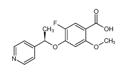 (R)-5-fluoro-2-methoxy-4-(1-(pyridin-4-yl)ethoxy)benzoic acid_194152-23-3