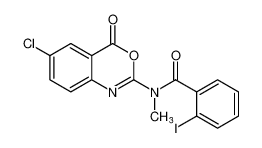 N-(6-chloro-4-oxo-4H-benzo[d][1,3]oxazin-2-yl)-2-iodo-N-methylbenzamide_194154-98-8