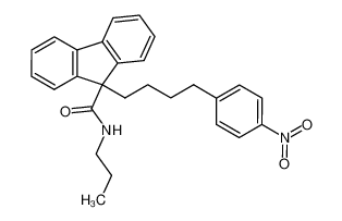 9-[4-(4-nitrophenyl)butyl]-N-propyl-9H-fluorene-9-carboxamide_194212-11-8