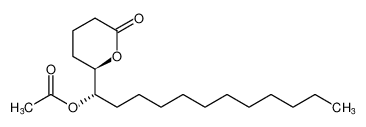 (S)-1-((R)-6-oxotetrahydro-2H-pyran-2-yl)dodecyl acetate_194218-70-7