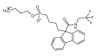 potassium butyl (4-(9-((2,2,2-trifluoroethyl)carbamoyl)-9H-fluoren-9-yl)butyl)phosphonate_194219-24-4