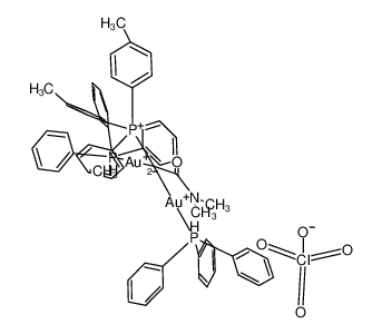 [(AuPPh3)2(μ-C(P(C6H4Me-4)3)C(O)NMe2)]ClO4_194224-29-8