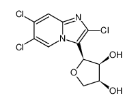 (2S,3S,4S)-2-(2,6,7-trichloroimidazo[1,2-a]pyridin-3-yl)tetrahydrofuran-3,4-diol_194229-01-1
