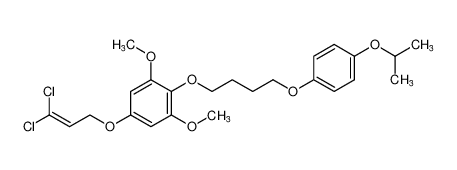 5-((3,3-dichloroallyl)oxy)-2-(4-(4-isopropoxyphenoxy)butoxy)-1,3-dimethoxybenzene_194286-25-4