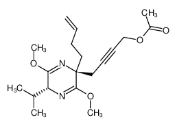 (2R,5S)-5-(4-acetoxy-2-butynyl)-5-(3-butenyl)-2,5-dihydro-3,6-dimethoxy-n-2-isopropylpyrazine_194287-27-9
