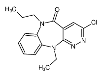 3-chloro-11-ethyl-6-propyl-6,11-dihydro-5H-benzo[b]pyridazino[3,4-e][1,4]diazepin-5-one_194300-19-1