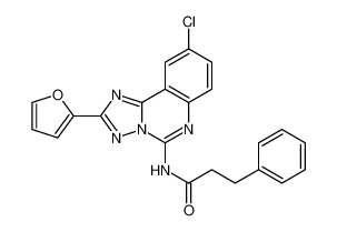 N-(9-chloro-2-(furan-2-yl)-[1,2,4]triazolo[1,5-c]quinazolin-5-yl)-3-phenylpropanamide_194347-03-0