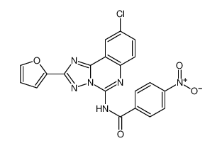 N-(9-chloro-2-(furan-2-yl)-[1,2,4]triazolo[1,5-c]quinazolin-5-yl)-4-nitrobenzamide_194347-05-2
