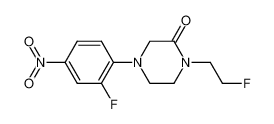 3-fluoro-4-(4-{2-fluoroethyl}-3-oxopiperazin-1-yl)nitrobenzene_194351-15-0