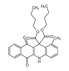 dibutyl 1-methyl-6,11-dioxo-6,11-dihydrobenzo[b]acridine-12,12(5H)-dicarboxylate_194354-60-4