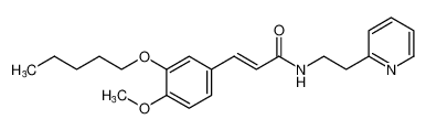 (E)-3-(4-methoxy-3-(pentyloxy)phenyl)-N-(2-(pyridin-2-yl)ethyl)acrylamide_194355-56-1