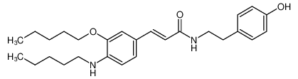 (E)-N-(4-hydroxyphenethyl)-3-(4-(pentylamino)-3-(pentyloxy)phenyl)acrylamide_194356-32-6