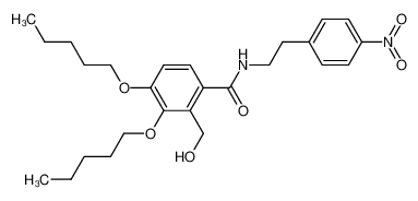 2-(2-Hydroxymethyl)-3,4-bispentyloxy-N-[2-(4-nitrophenyl)ethyl]benzamide_194357-58-9