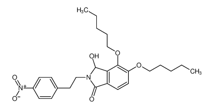 3-hydroxy-2-(4-nitrophenethyl)-4,5-bis(pentyloxy)isoindolin-1-one_194358-74-2