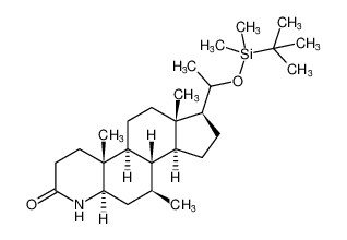 (4aR,4bS,6aS,7S,9aS,9bS,10S,11aR)-7-(1-((tert-butyldimethylsilyl)oxy)ethyl)-4a,6a,10-trimethylhexadecahydro-2H-indeno[5,4-f]quinolin-2-one_194414-27-2