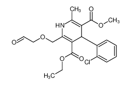 3-ethyl 5-methyl 4-(2-chlorophenyl)-6-methyl-2-((2-oxoethoxy)methyl)-1,4-dihydropyridine-3,5-dicarboxylate_194472-14-5
