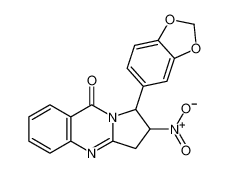 1-(benzo[d][1,3]dioxol-5-yl)-2-nitro-2,3-dihydropyrrolo[2,1-b]quinazolin-9(1H)-one_194496-95-2