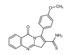1-(4-methoxyphenyl)-9-oxo-3,9-dihydropyrrolo[2,1-b]quinazoline-2-carbothioamide_194496-99-6
