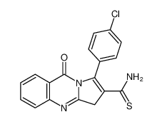 1-(4-chlorophenyl)-9-oxo-3,9-dihydropyrrolo[2,1-b]quinazoline-2-carbothioamide_194497-00-2