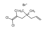Allyl-dimethyl-2,3,3-trichlorallyl-ammoniumbromid_19451-98-0