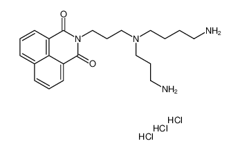 1H-Benz[de]isoquinoline-1,3(2H)-dione,2-[3-[(4-aminobutyl)(3-aminopropyl)amino]propyl]-, trihydrochloride_194539-55-4